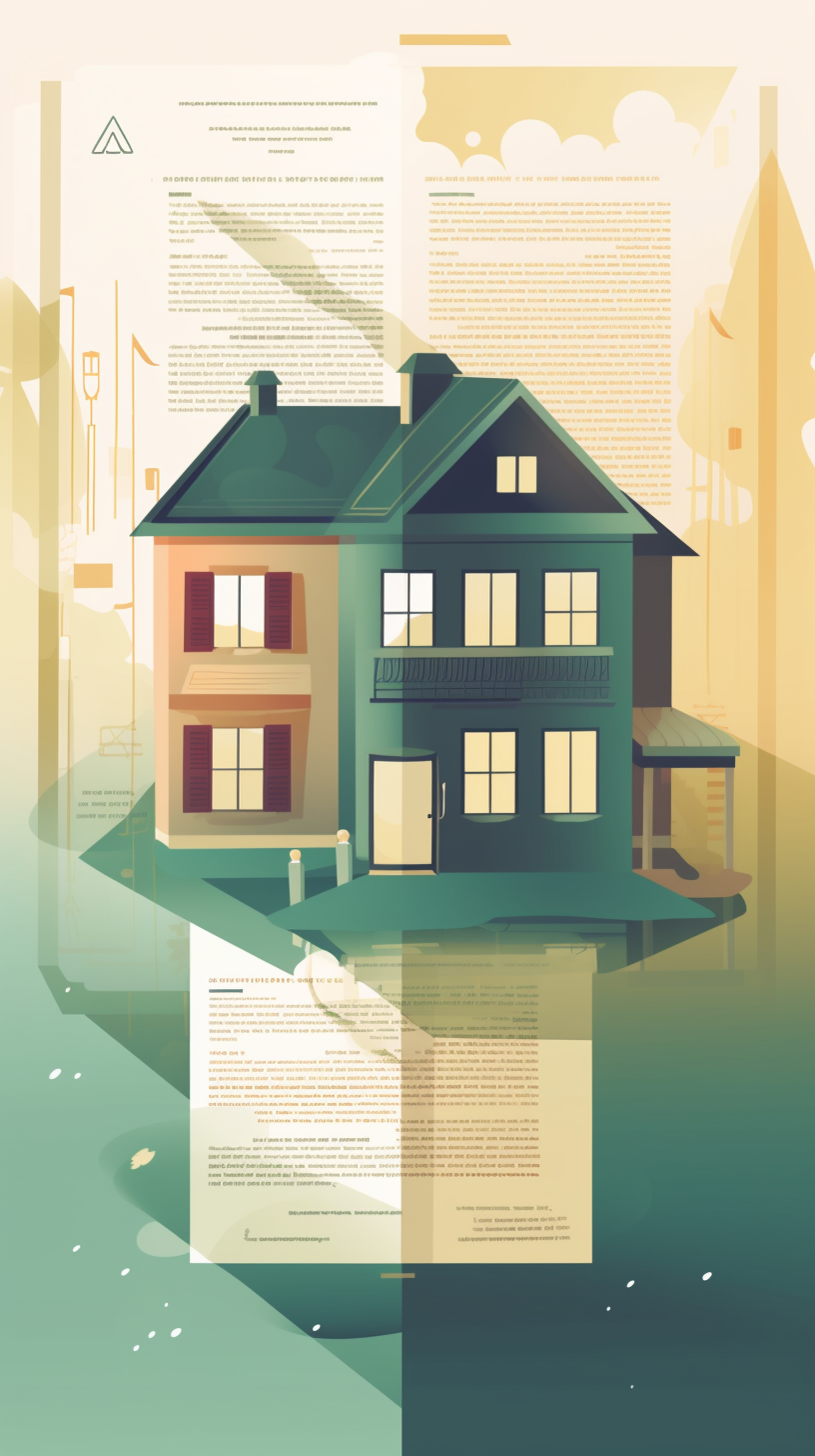 Ilustração comparativa entre alienação fiduciária e propriedade resolúvel, representando uma casa com contrato e chaves de um lado e uma cláusula condicional do outro, destacando os efeitos jurídicos de cada modalidade de propriedade.