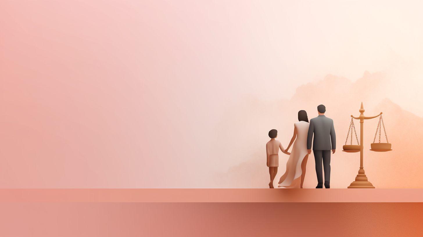 Imagem ilustrativa de Direito de Família representando o divórcio consensual e litigioso