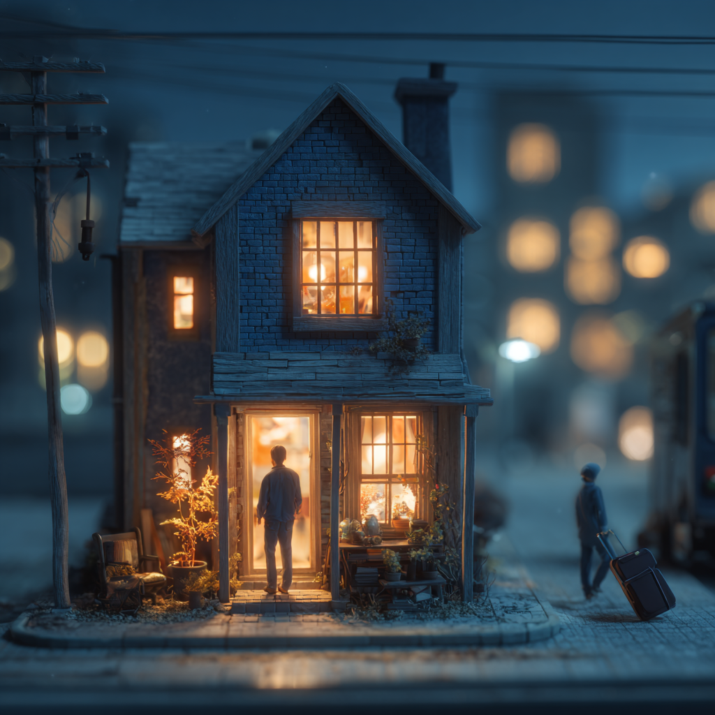 Casa urbana representando o direito à moradia protegido pela usucapião familiar.