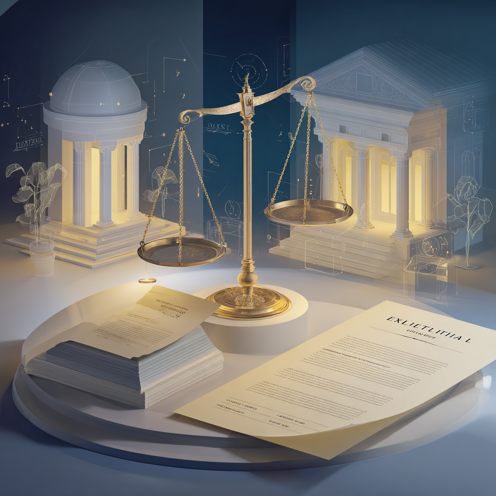 “Ilustração de balança da justiça representando a suspensão de processos por prejudicialidade externa no TJES conforme art. 313, V, ‘a’, do CPC”