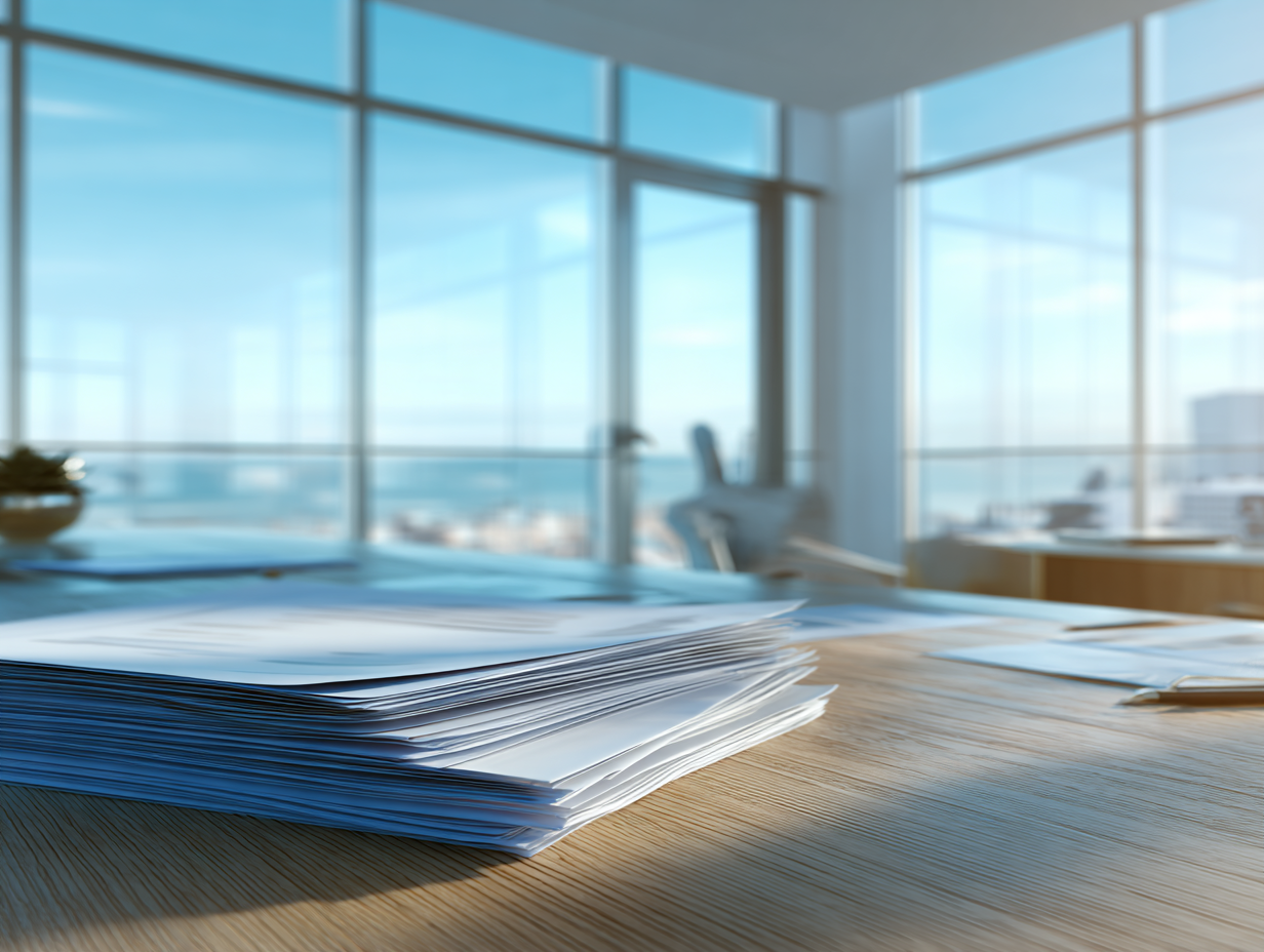 Advogado do Santos Faria Sociedade de Advogados em Vila Velha/ES analisando documentos jurídicos em ambiente moderno e iluminado